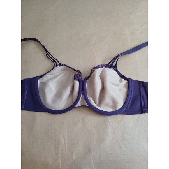 SOMA Enticing Lift Balconet Bra Womens 38D Purple Floral - Picture 6 of 8